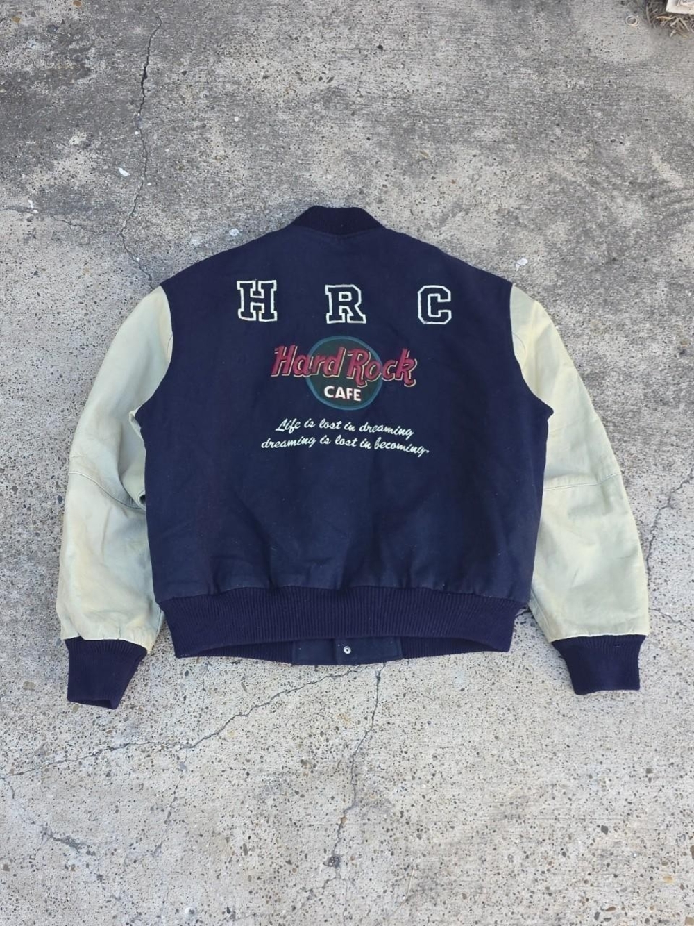 Vintage Hard Rock Cafe Varsity Jacket Size Small